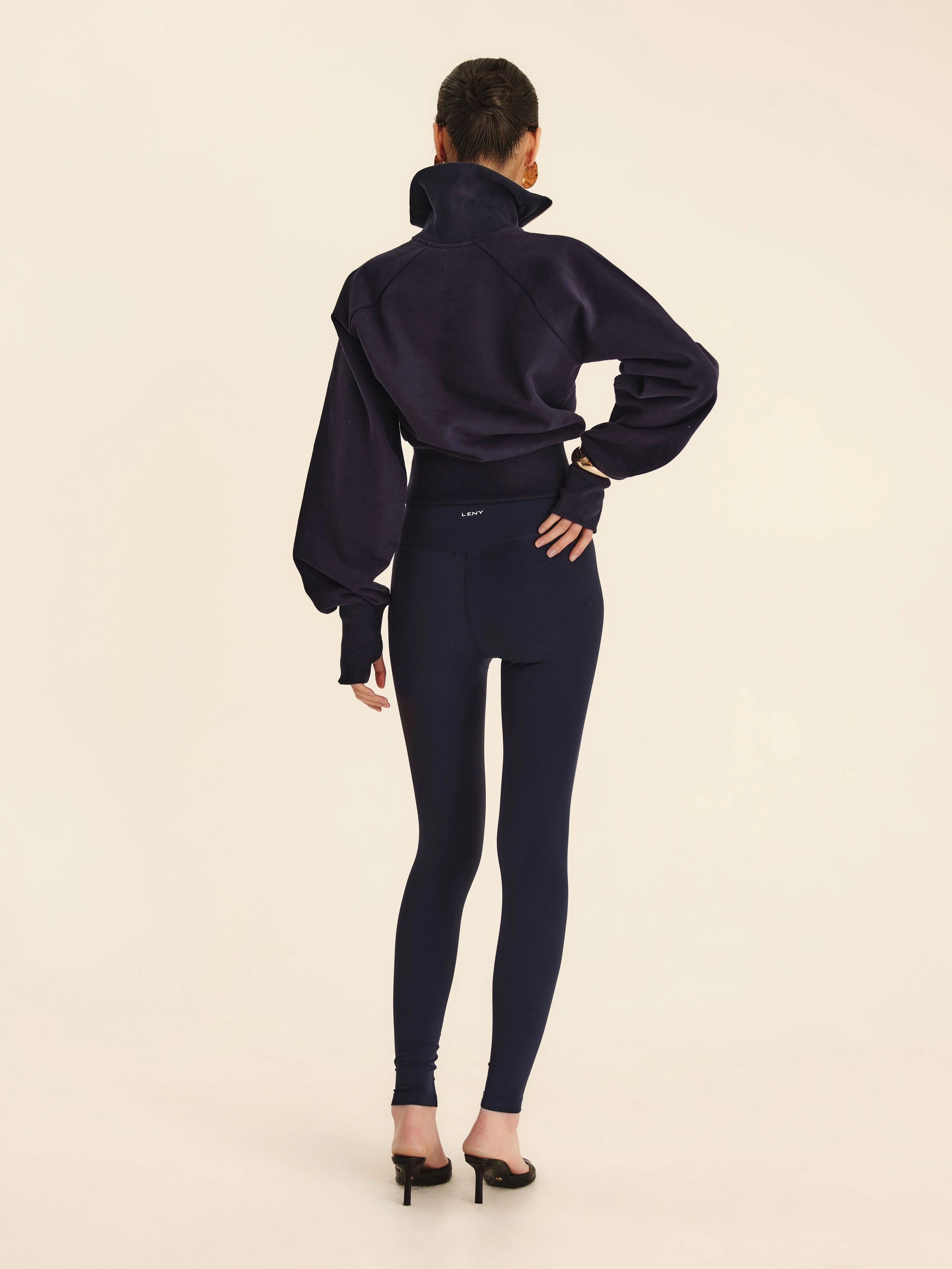90's Cropped Quarter-Zip - Astral Navy - Image 3