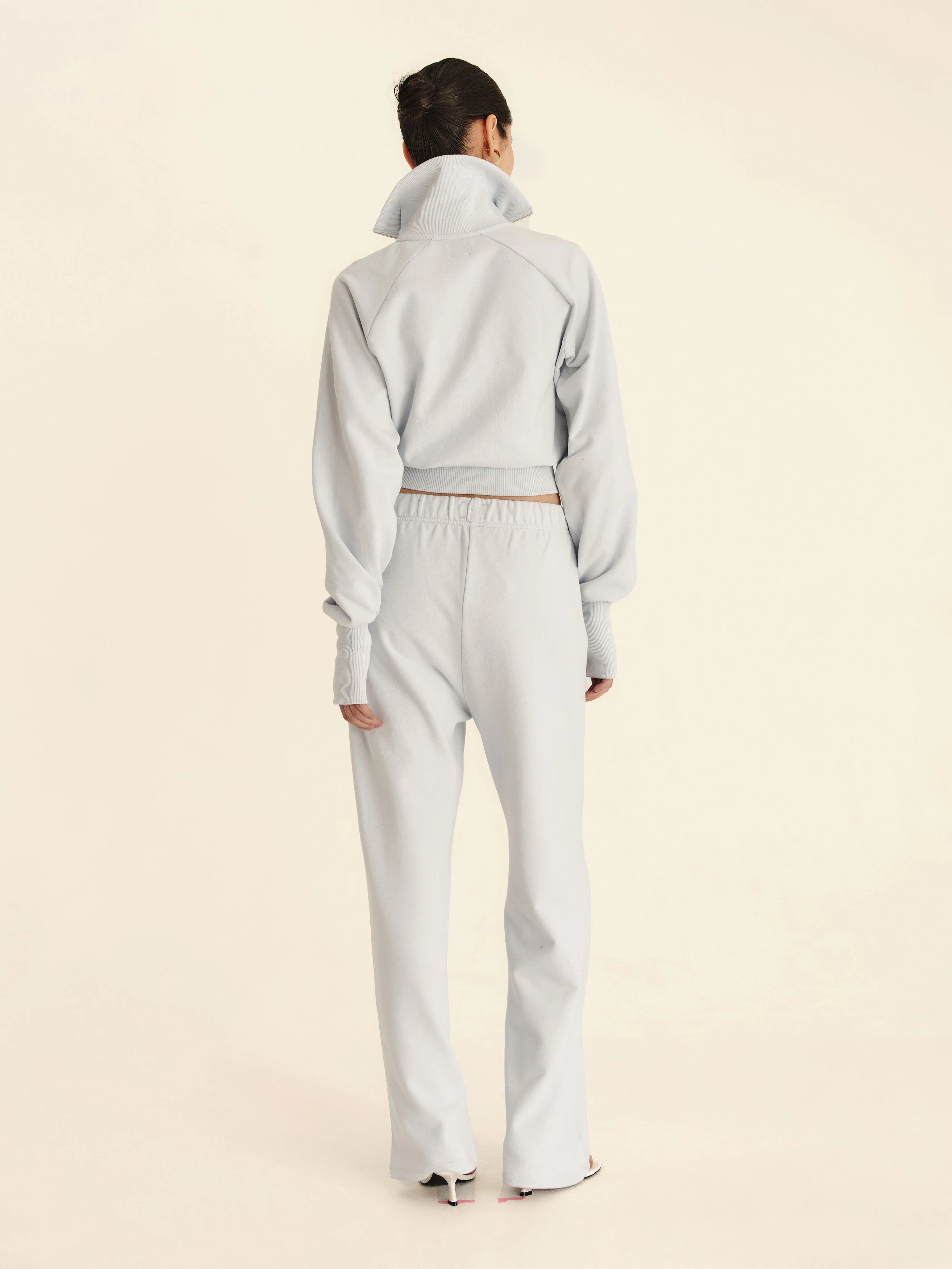 90's Cropped Quarter-Zip Seasonal - Light Blue - Image 6