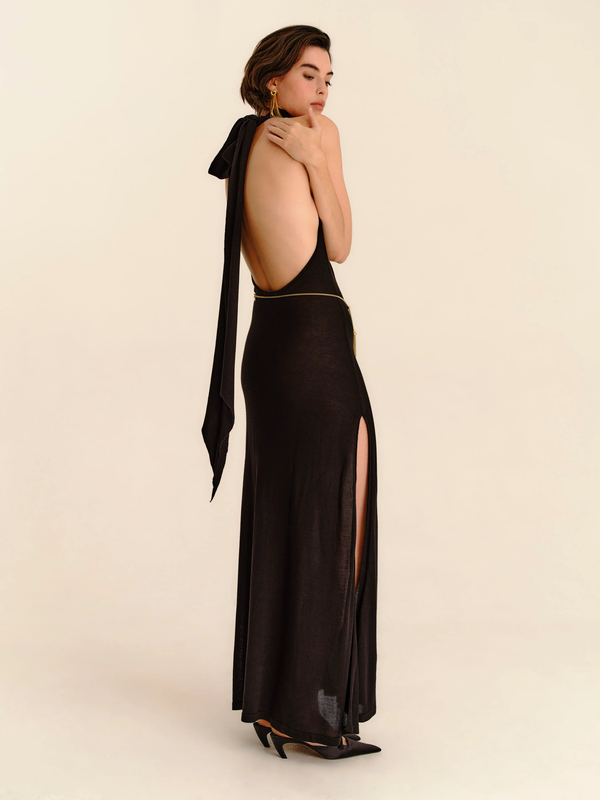 Cascade Dress 2.0 - Jet Black - Image 3