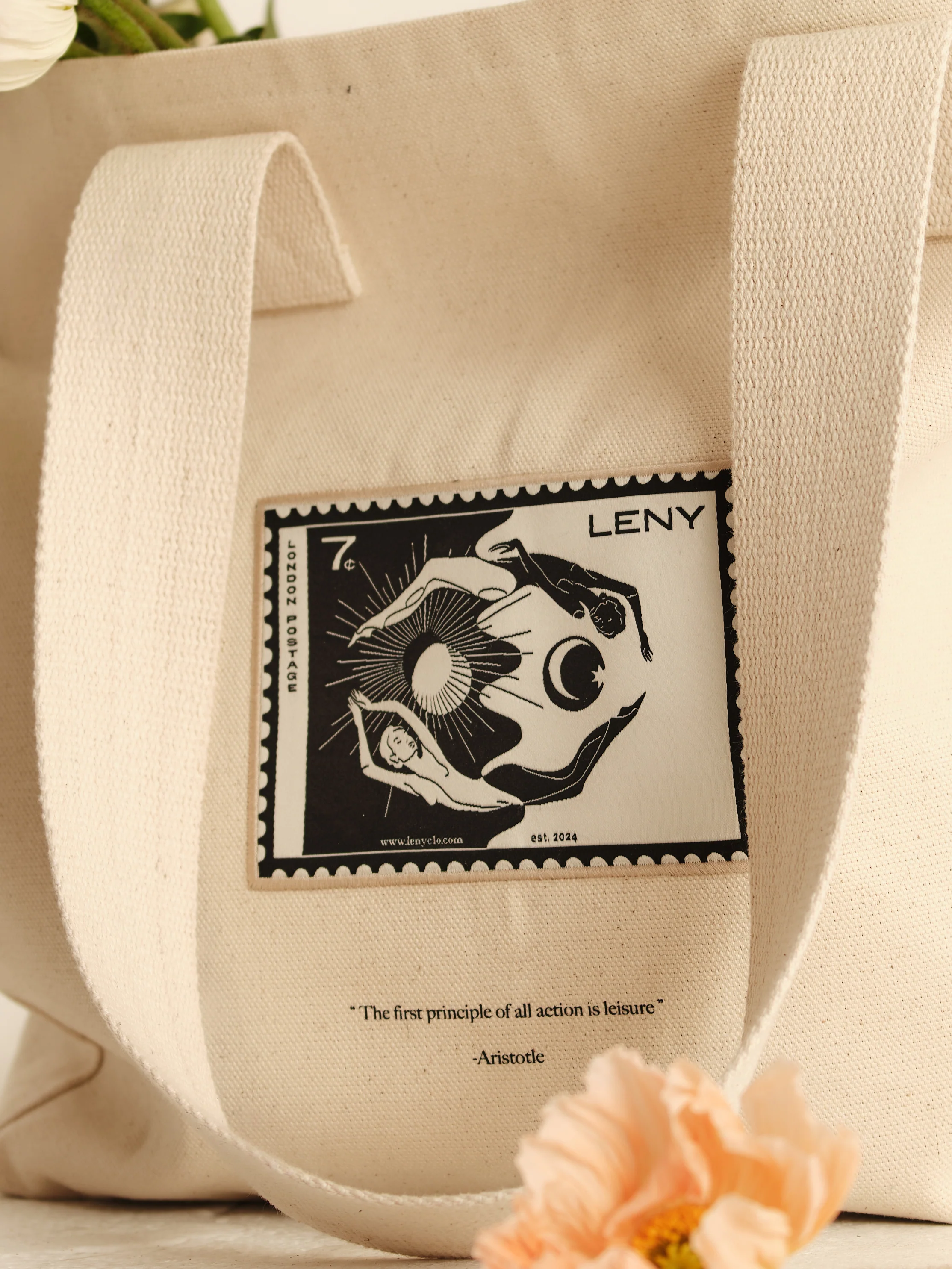 The Editor Canvas Tote Bag - Ivory Cream - Image 3