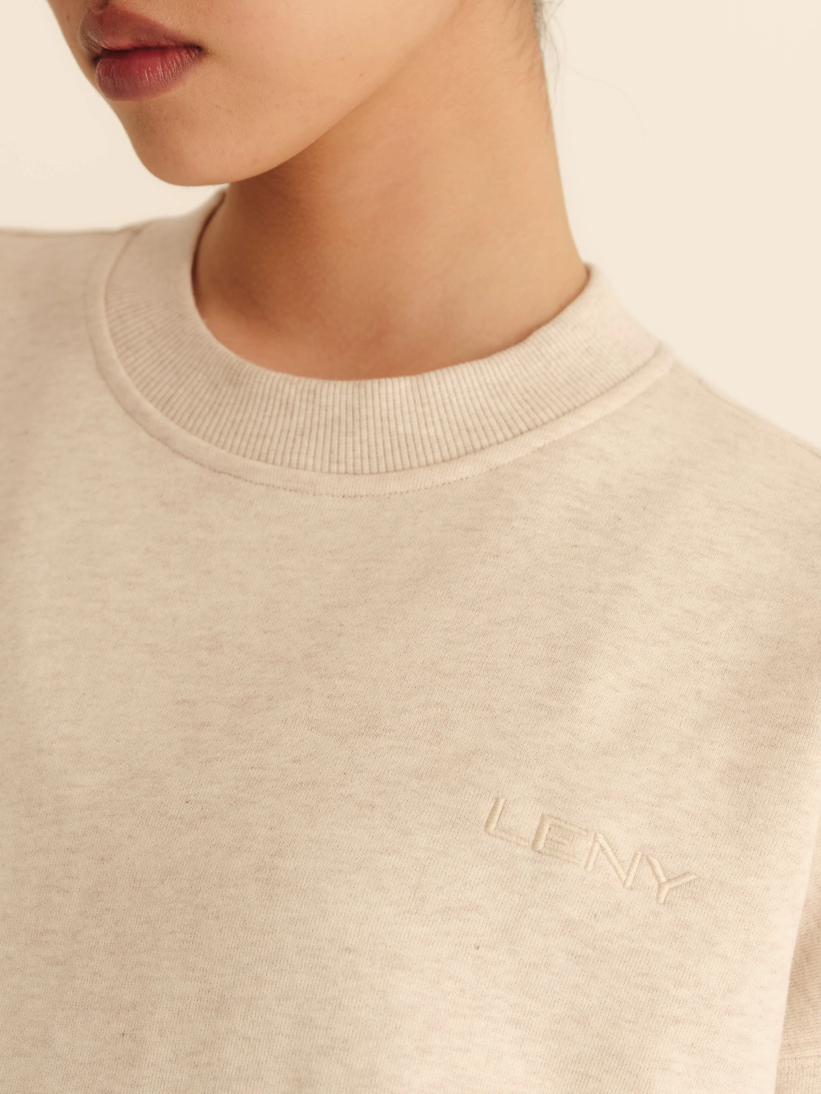 Twenty-Four Seven Crewneck Sweatshirt - Beige Melange - Image 5