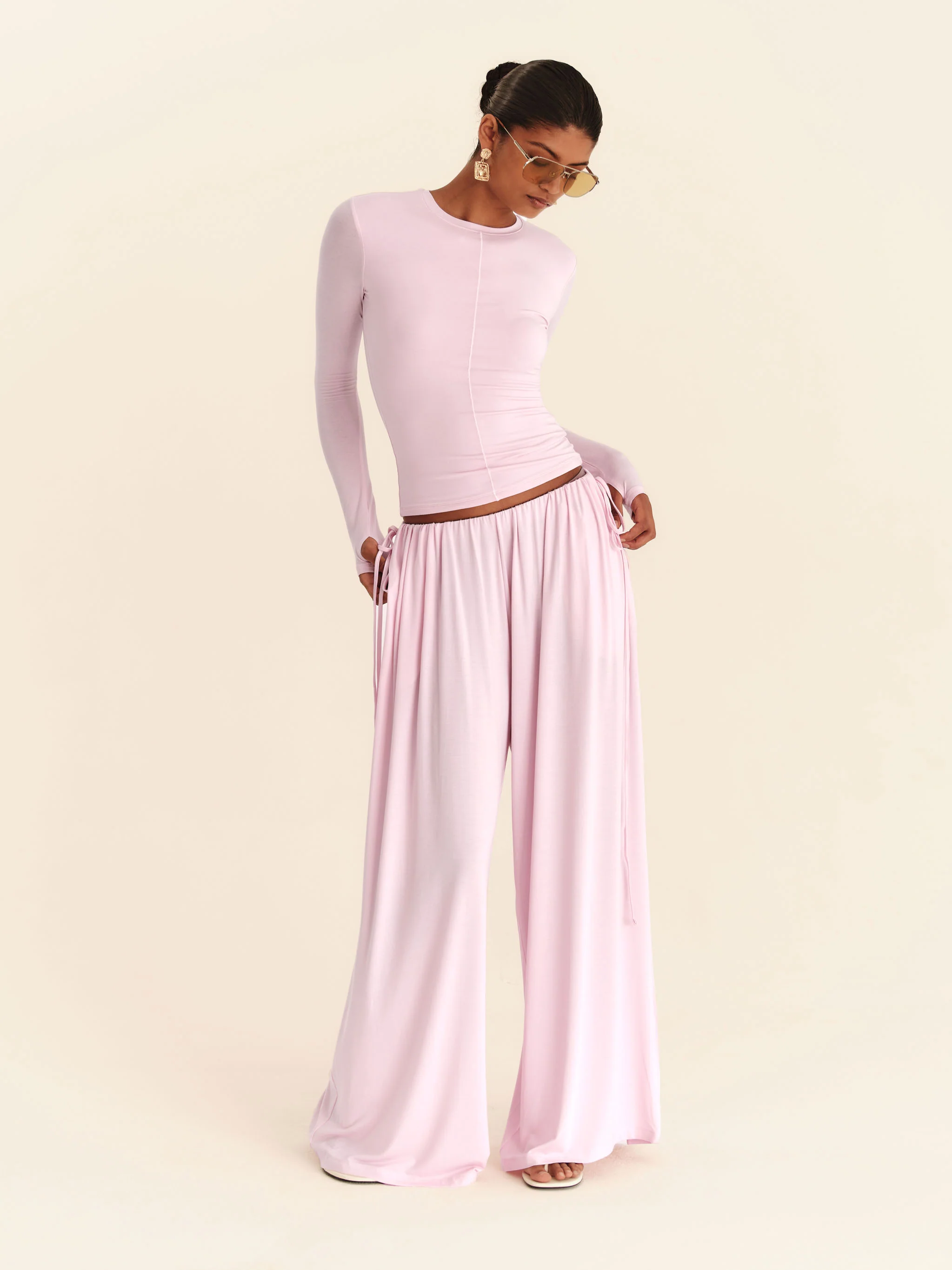 Vesper Long Sleeve Top - Blossom Pink - Image 3