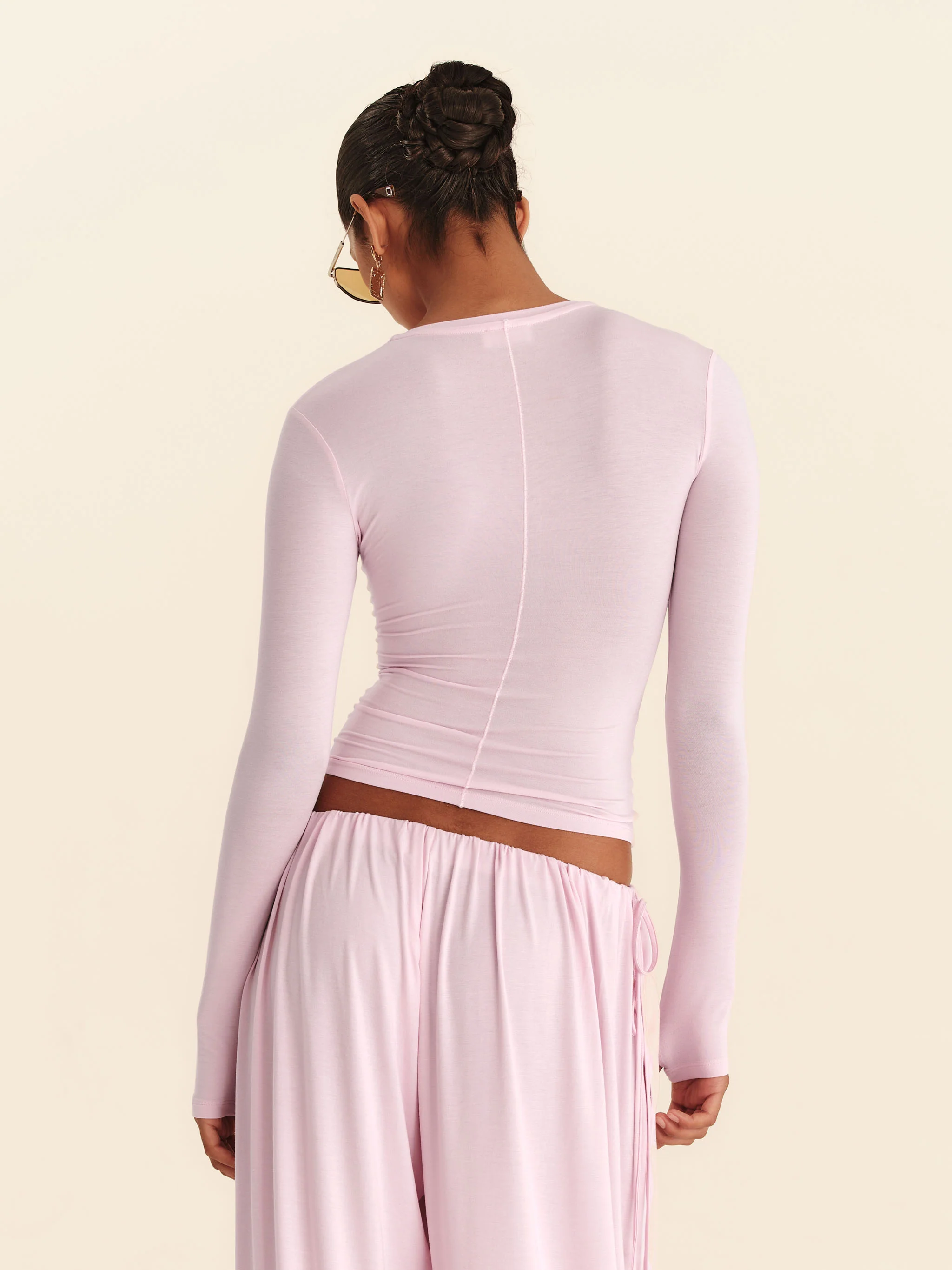 Vesper Long Sleeve Top - Blossom Pink - Image 4